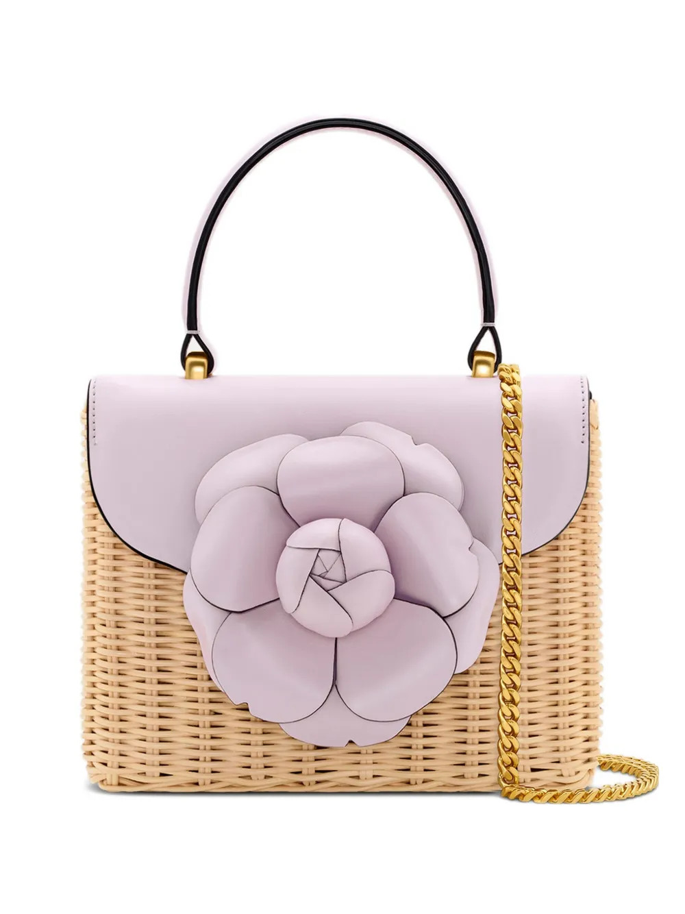 Oscar De La Renta Borsa Tote TRO Mini Con Applicazione | Toni Neutri | FARFETCH IT | Farfetch Global