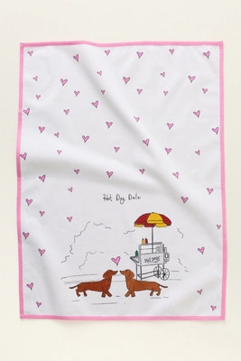 Noun New York Hot Dog Date Dish Towel | Anthropologie (US)