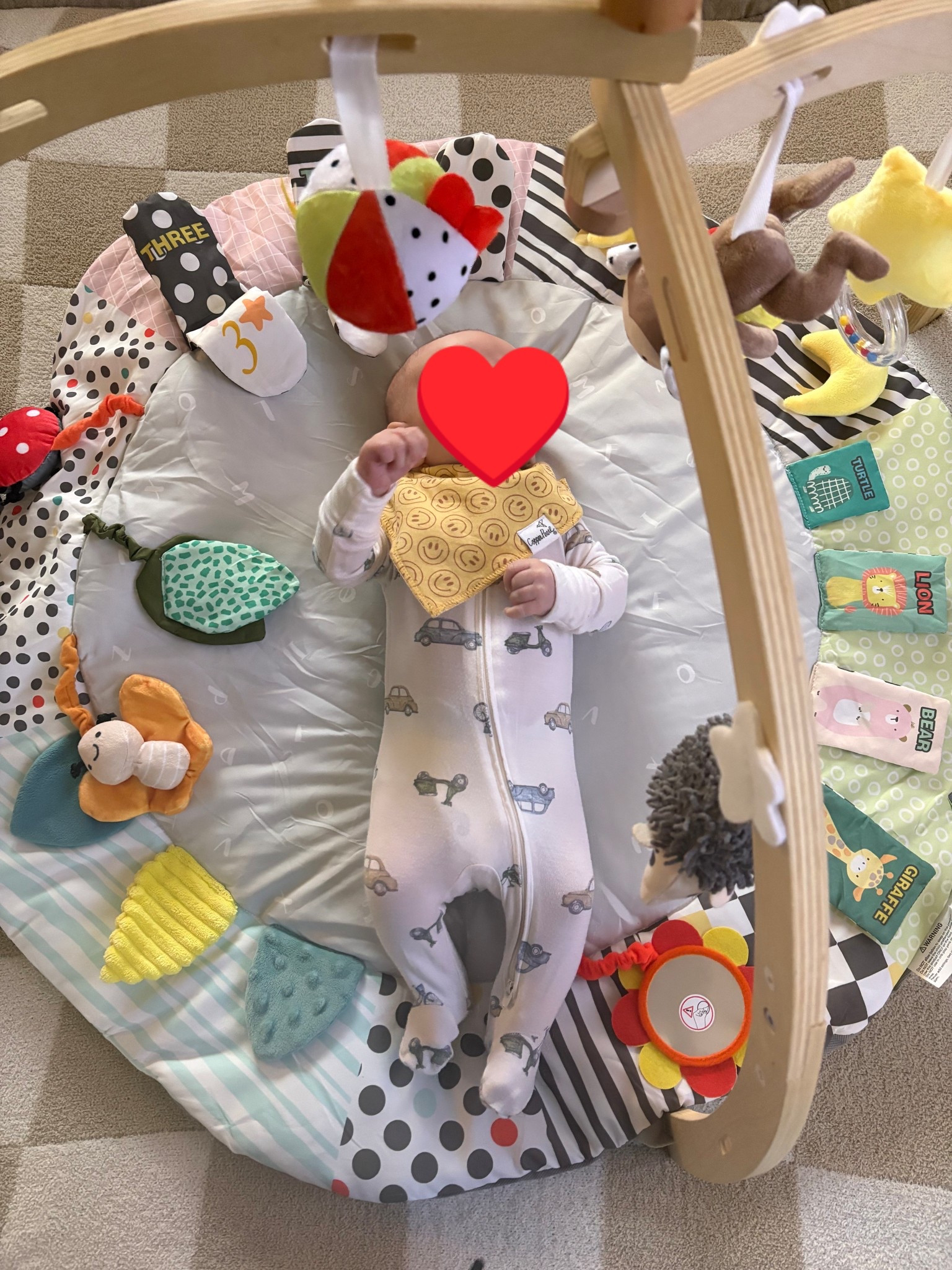 Baby Play Mat Activity Gym,6 Developmental Zones Tummy Time Mat, Foldable Wooden Baby Play Gym with 7 Detachable Sensory Toys for Newborn Brain Development, Essential Baby Shower Set

#LTKBaby #LTKmomlife