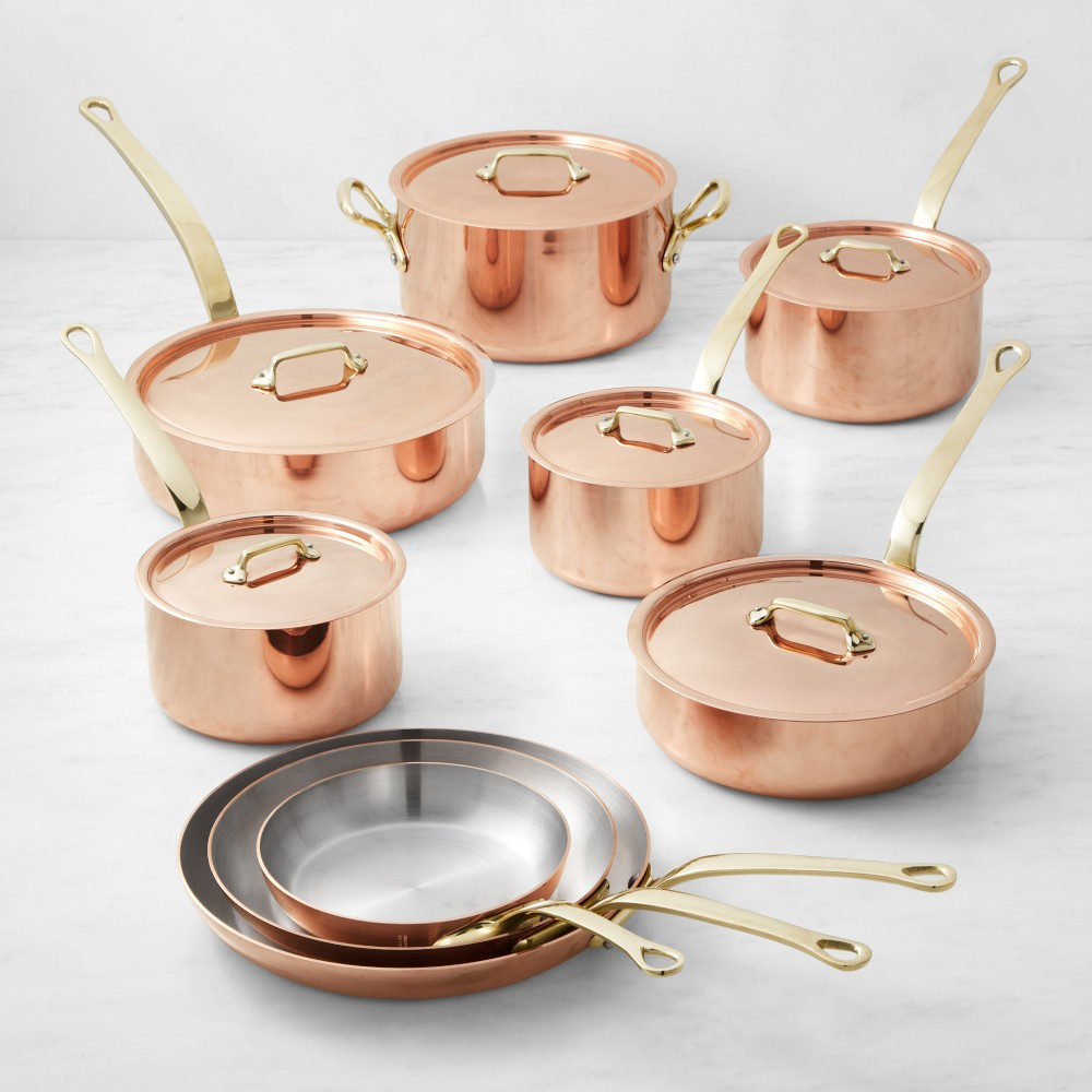 Mauviel M'250B Copper 15-Piece Cookware Set | Williams-Sonoma