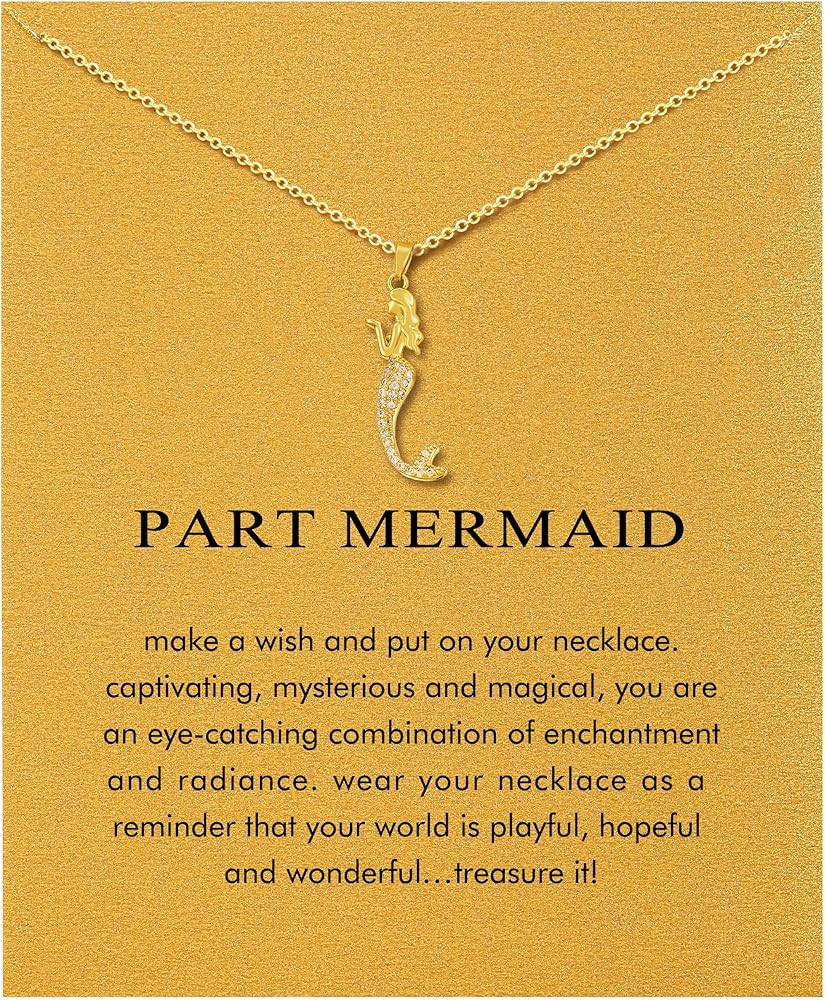 Baydurcan Dainty Gold Necklace for women - 14K Gold Plated Pendant Necklaces Gifts for Friends Si... | Amazon (US)