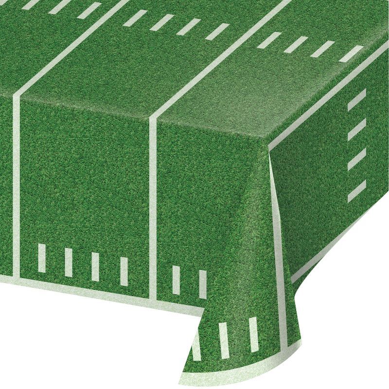 3ct Football Field Reusable Tablecloth | Target