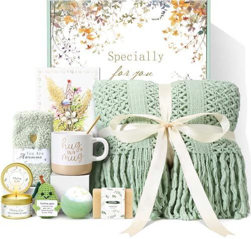 Mothers Day Gifts for Mom Wife Grandma Friends Sister, Birthday Gifts for Women Self Care Spa Gift Baskets for Women, Get Well Soon Gift Baskets Thinking of You Relaxation Stress Relief Care Package | Amazon (US)