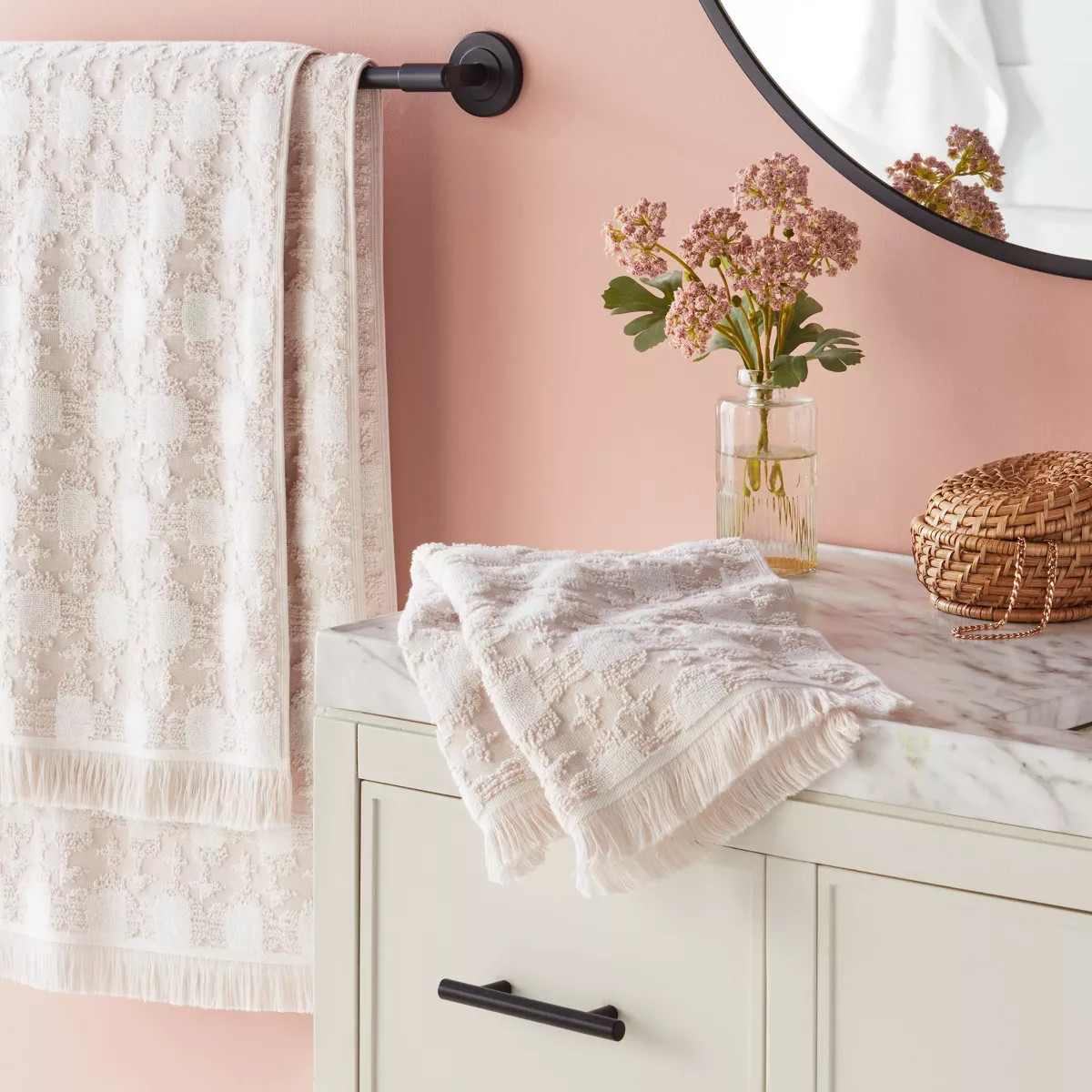 Boho Ikat Patterned Towel Cream - Threshold™ | Target