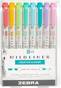 Zebra Pen Mildliner Double Ended Highlighter Set, Broad and Fine Point Tips, Assorted Ink Planner... | Amazon (US)