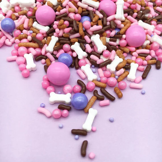 Pink Paw-ty Sprinkle Mix  Dog Sprinkles  Pink Sprinkles  - Etsy | Etsy (US)