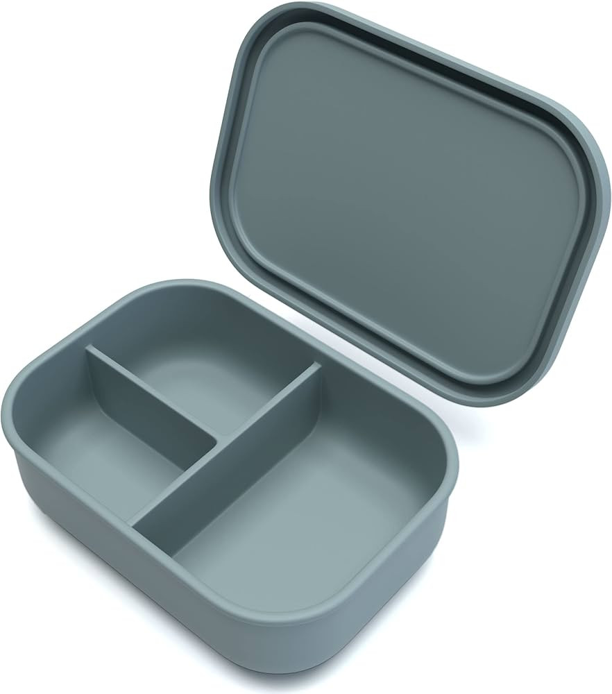 Silicone Bento Box for Kids, Toddlers and Adults - Made from Platinum LFGB German Silicone - Micr... | Amazon (US)