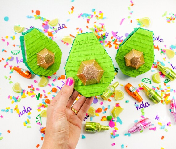 Avocado Party Favor Pinata 3 Avocado Piñata Guacamole Bar | Etsy | Etsy (US)