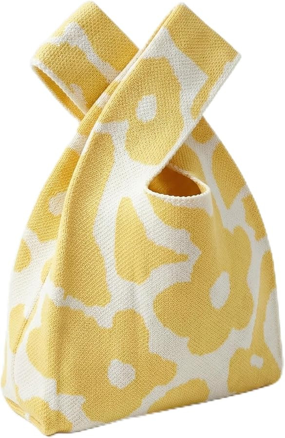 Knot Bag, Mini Knit Tote Bag, Extra Thickened Japanese Knot Bag, Wristlet Handbag - 1/2/6 Pack | Amazon (US)