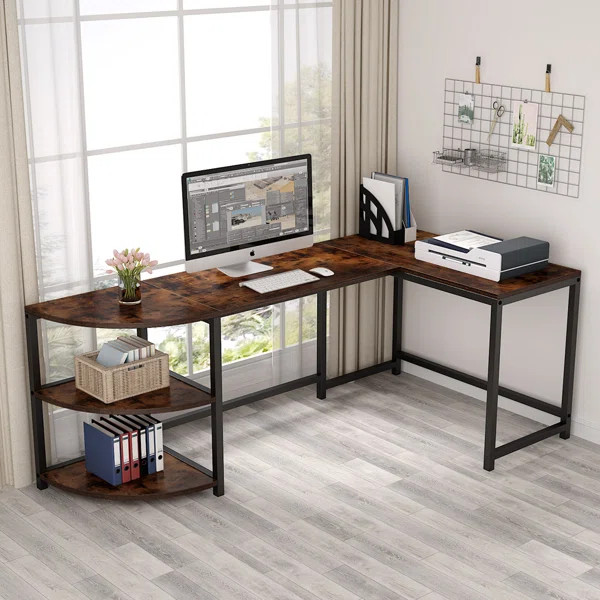 Myer Reversible L-Shape Desk | Wayfair North America