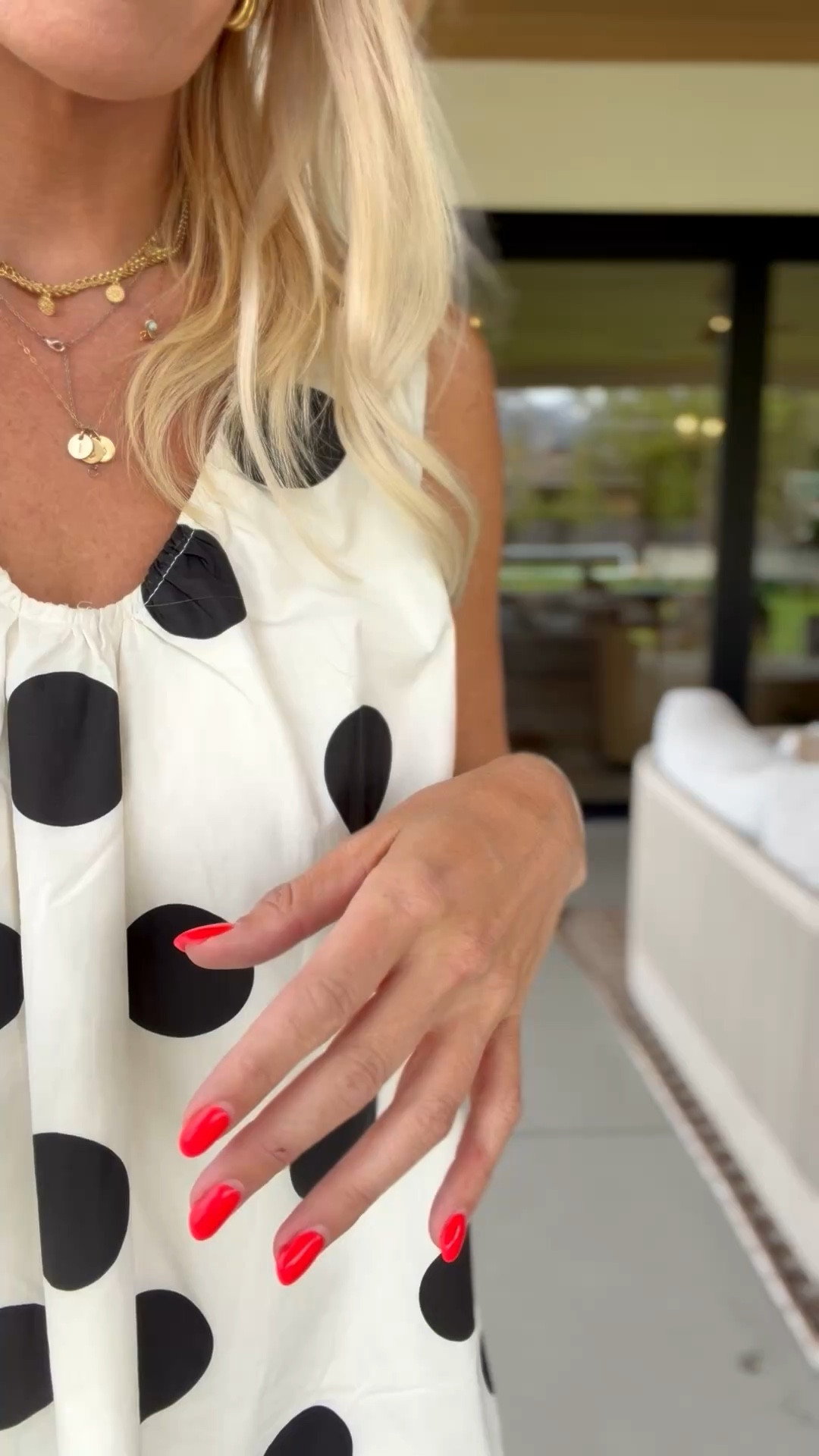 Wearing a medium! The cutest dress you can wear so many ways!