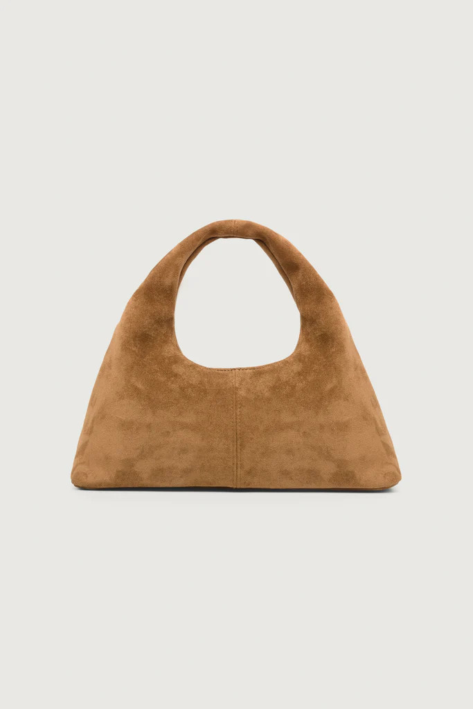DEMI SHOULDER BAG IN VEGAN SUEDE | OAK + FORT