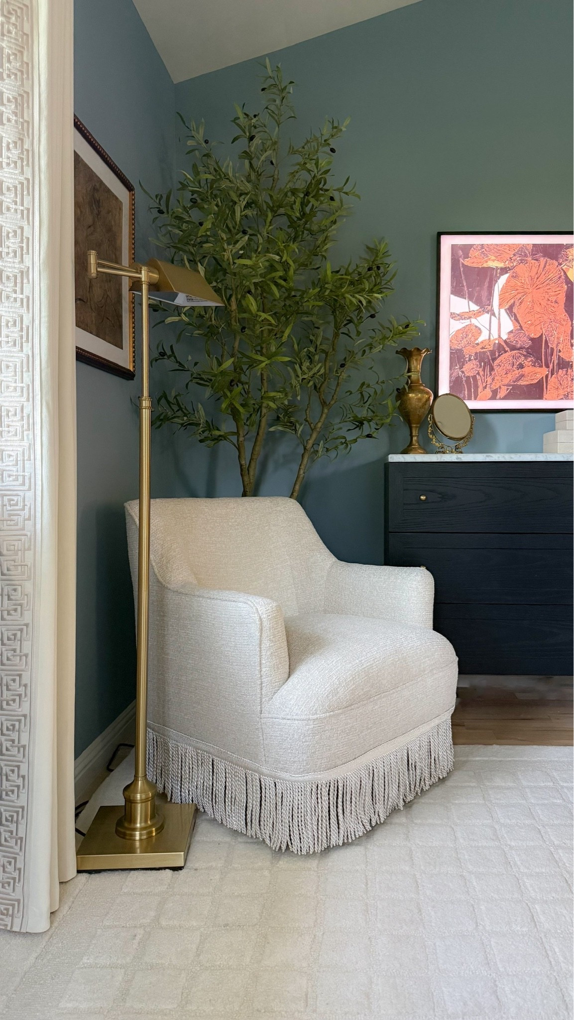 No one would guess this chair is from Amazon! The fringe is so chic! ✨

#LTKHome #LTKdayinmylife