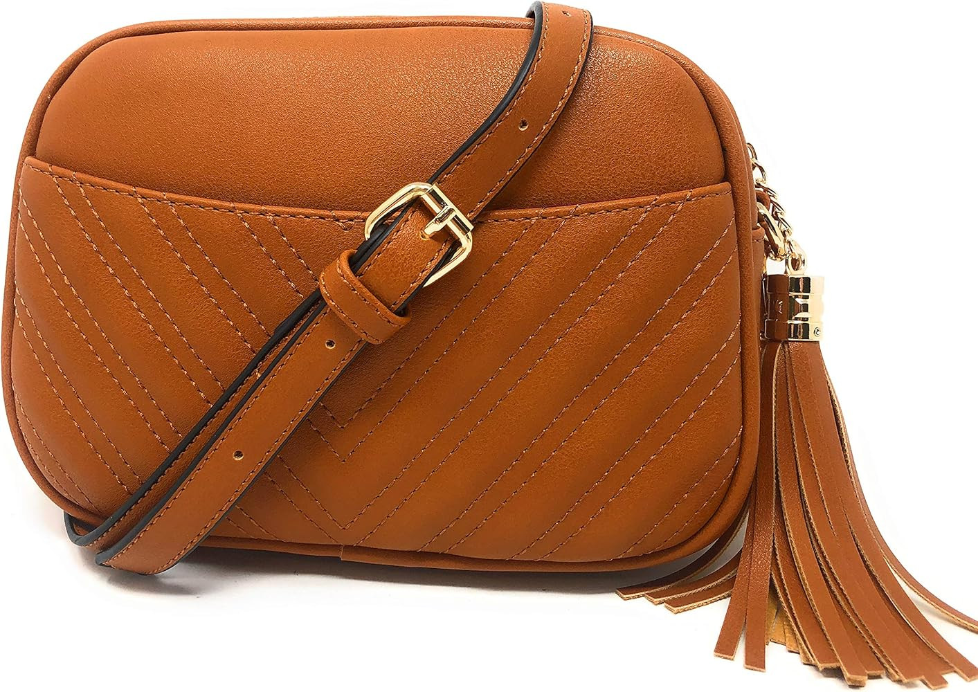 Lola Mae Quilted Crossbody Bag, Trendy Design Shoulder Purse | Amazon (US)