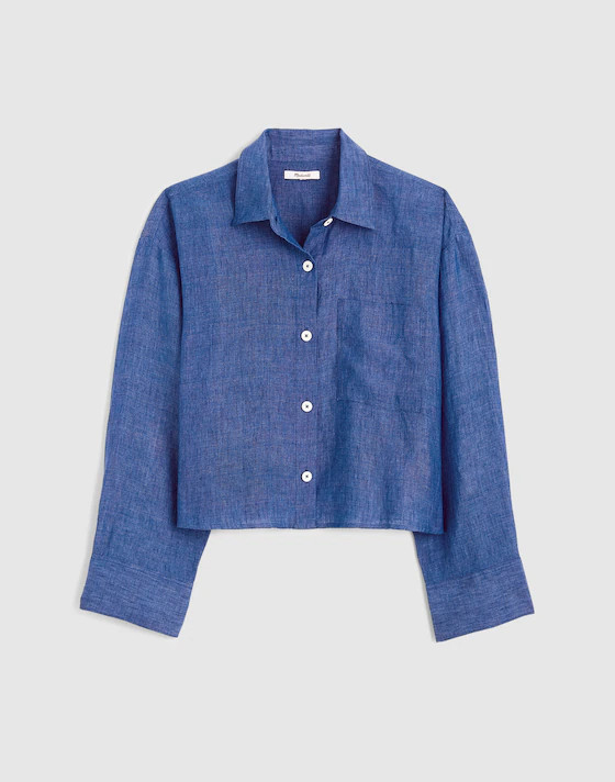Straight-Hem Shirt in 100% Linen | Madewell