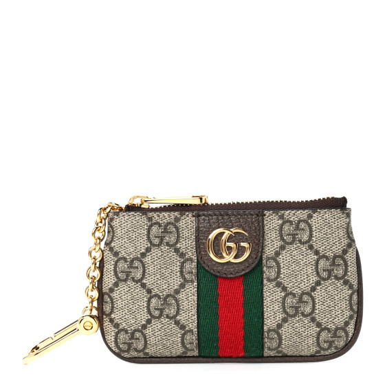 GG Supreme Monogram Web Ophidia Key Case Beige New Acero | FASHIONPHILE (US)