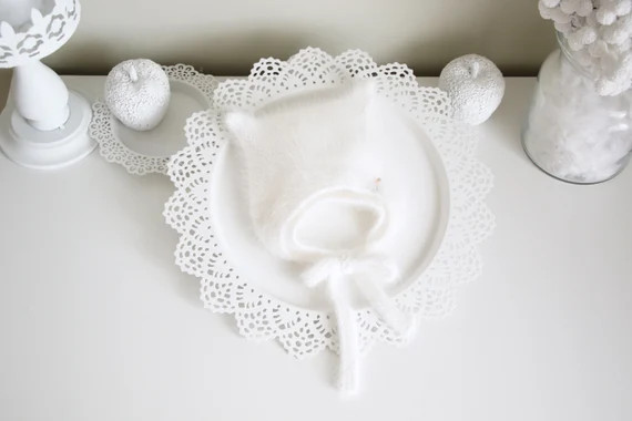 Kitty bonnet - Angora bonnet - Kitty hat - Toddler baby - Baby girl - Baby kitty - Girl hat - Bab... | Etsy (US)