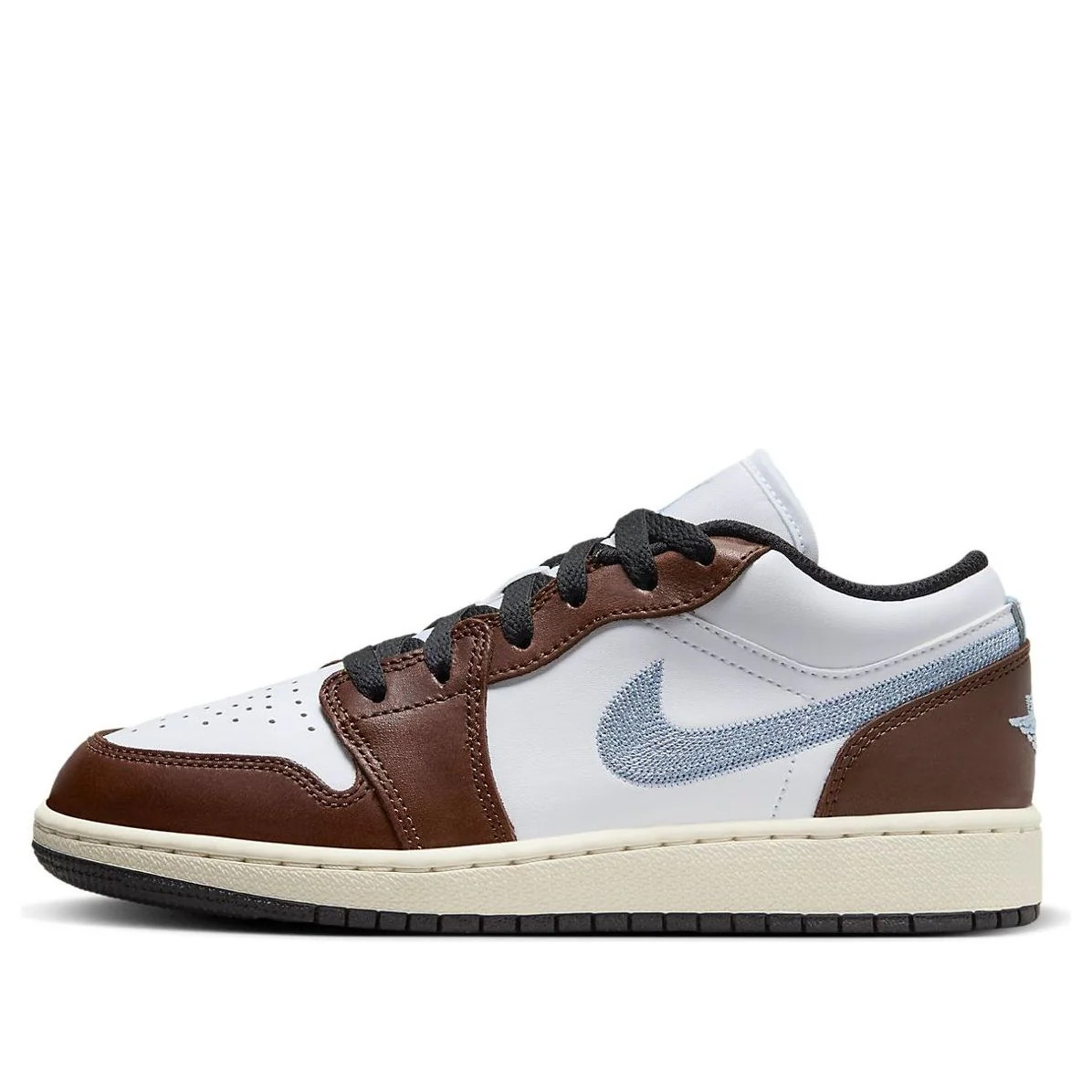 Jordan(GS) Air Jordan 1 Low SE 'Mocha Blue Grey' | KICKS CREW