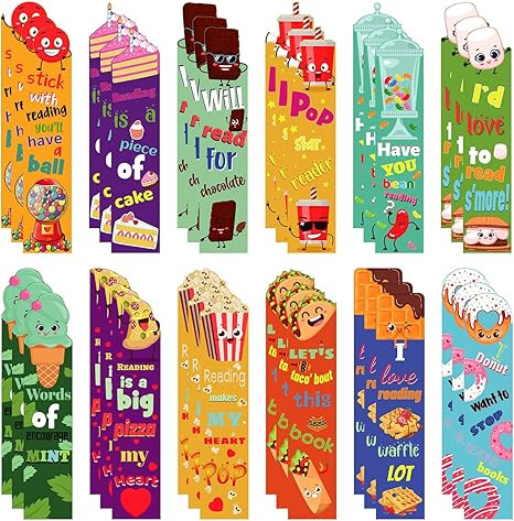 36 Pieces Scented Bookmarks Fruit Scratch and Sniff Bookmarks Fun Book Marks Classroom Bookmarks ... | Amazon (US)