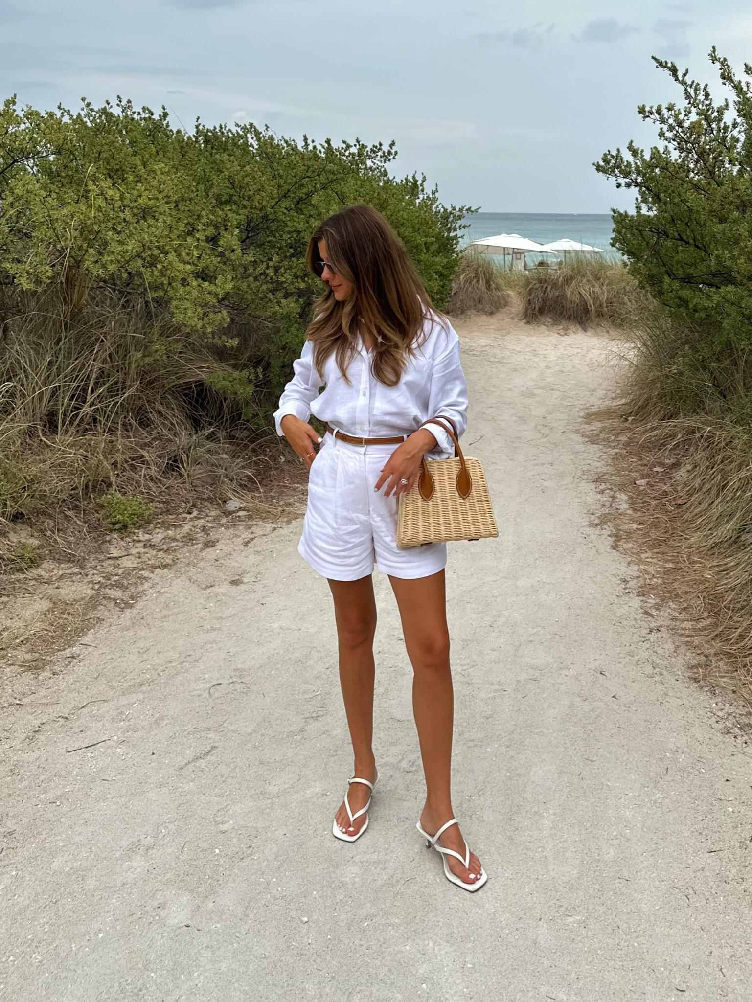 Full white linen outfit linked from Abercrombie! I’ve already worn so many times - separately too! Shorts are size 24 and top is XXS! Fits true to size! Loving the all white  

#LTKSeasonal #LTKFindsUnder100 #LTKStyleTip