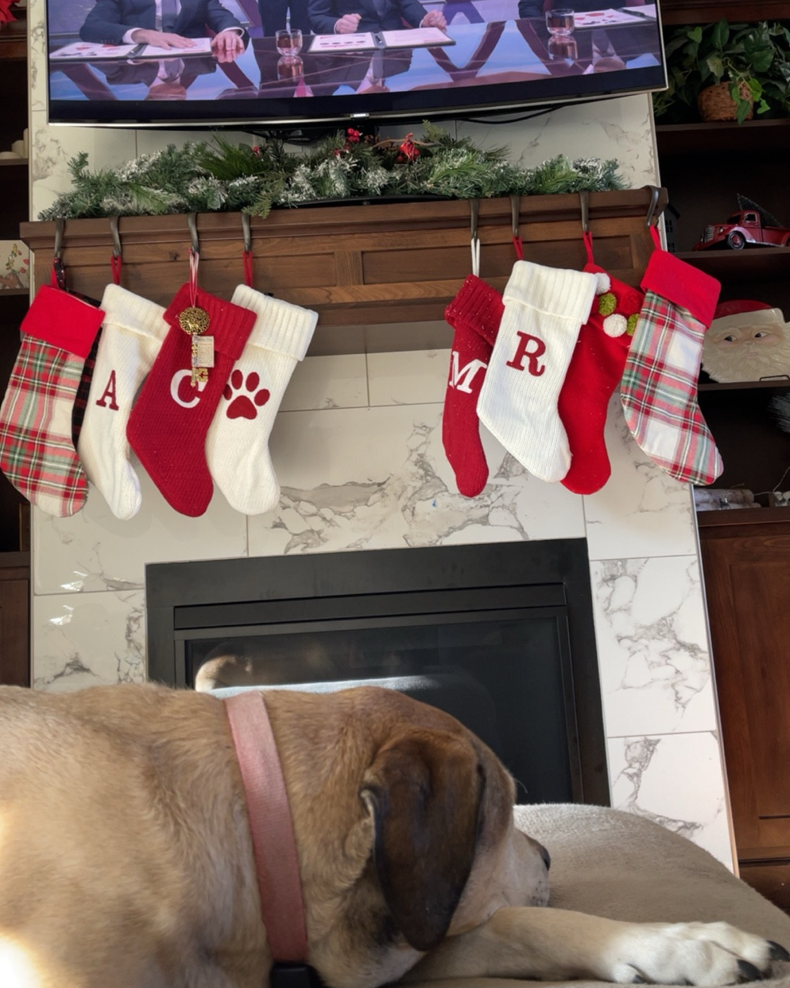 Christmas decor, stockings, lights, Christmas 

#LTKhome #LTKHoliday