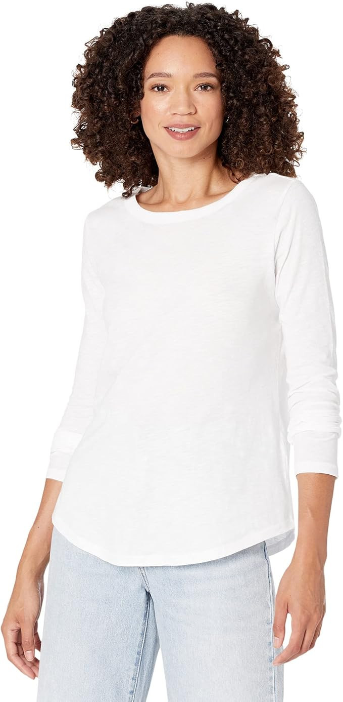 Madewell Women's Whisper Long Sleeve Shout Tee | Amazon (US)