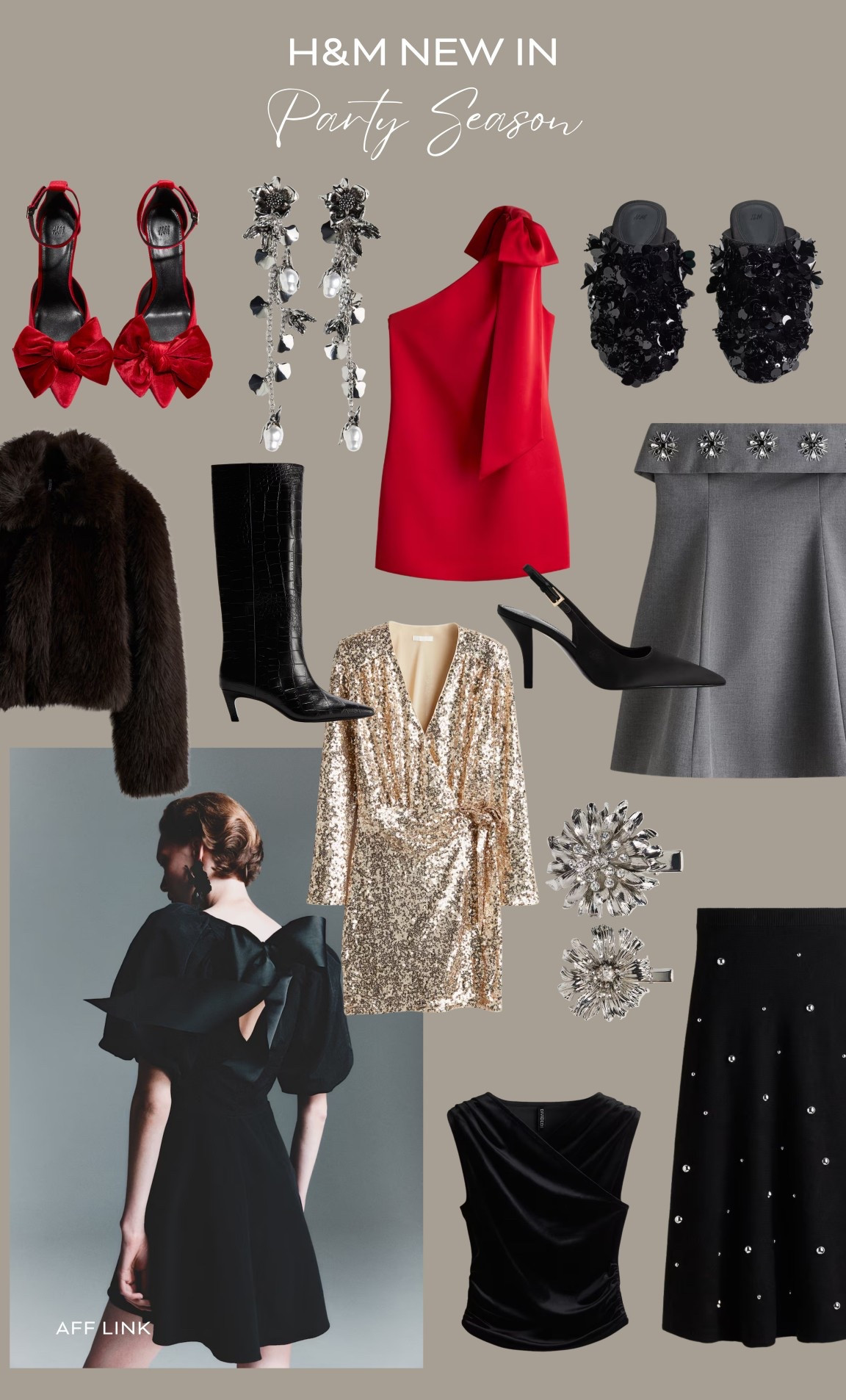 The Party Season Edit

H&M new in / Christmas party / New Year’s Eve / red bow dress / sequin dresses / faux fur jackets 

#LTKuk #LTKpartywear