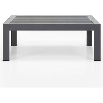 Solaste Outdoor Coffee Table for Patio, All-Weather Aluminum Patio Coffee Table Furniture with Me... | Amazon (US)