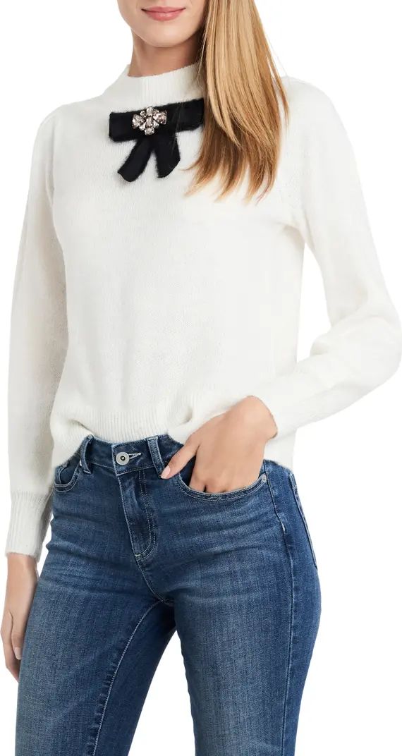 Jeweled Bow Detail Sweater | Nordstrom