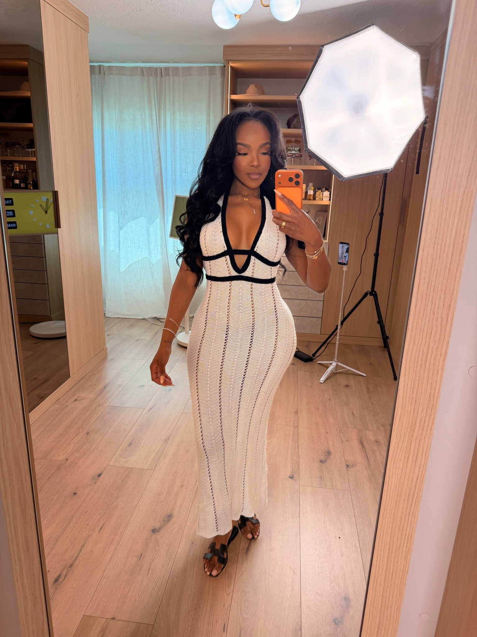 Scroll to shop this elevated neutral summer dress.

Perfect for vacation dinners, resort nights, or chic brunch plans.

📏 Measurements: 5’4”, 140 lbs, 34D bust, 27” waist, 40” hips

Follow me on Instagram and YouTube @kiras

#LTKootd #LTKvlog