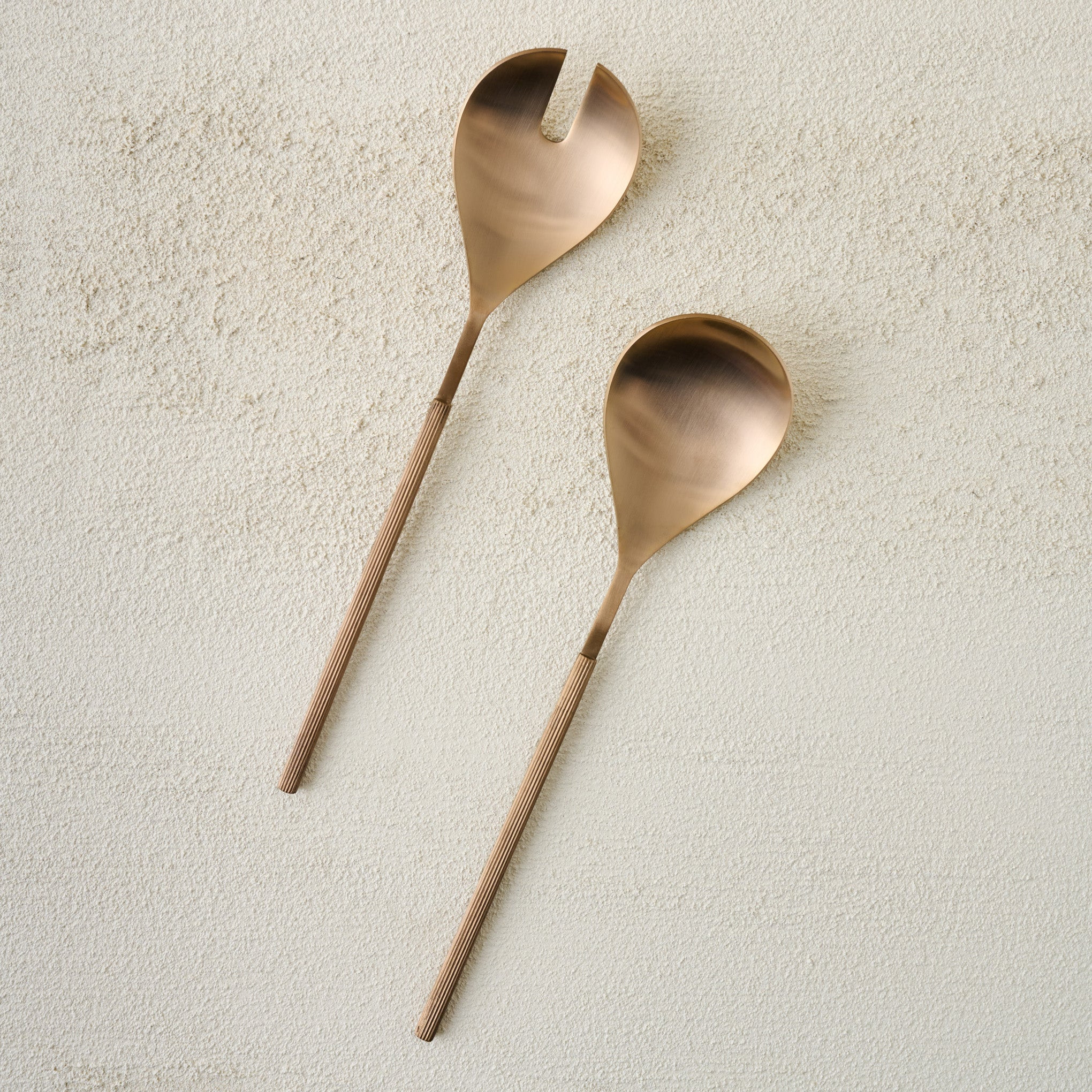 Antique Copper Ribbed Serving Set | Magnolia