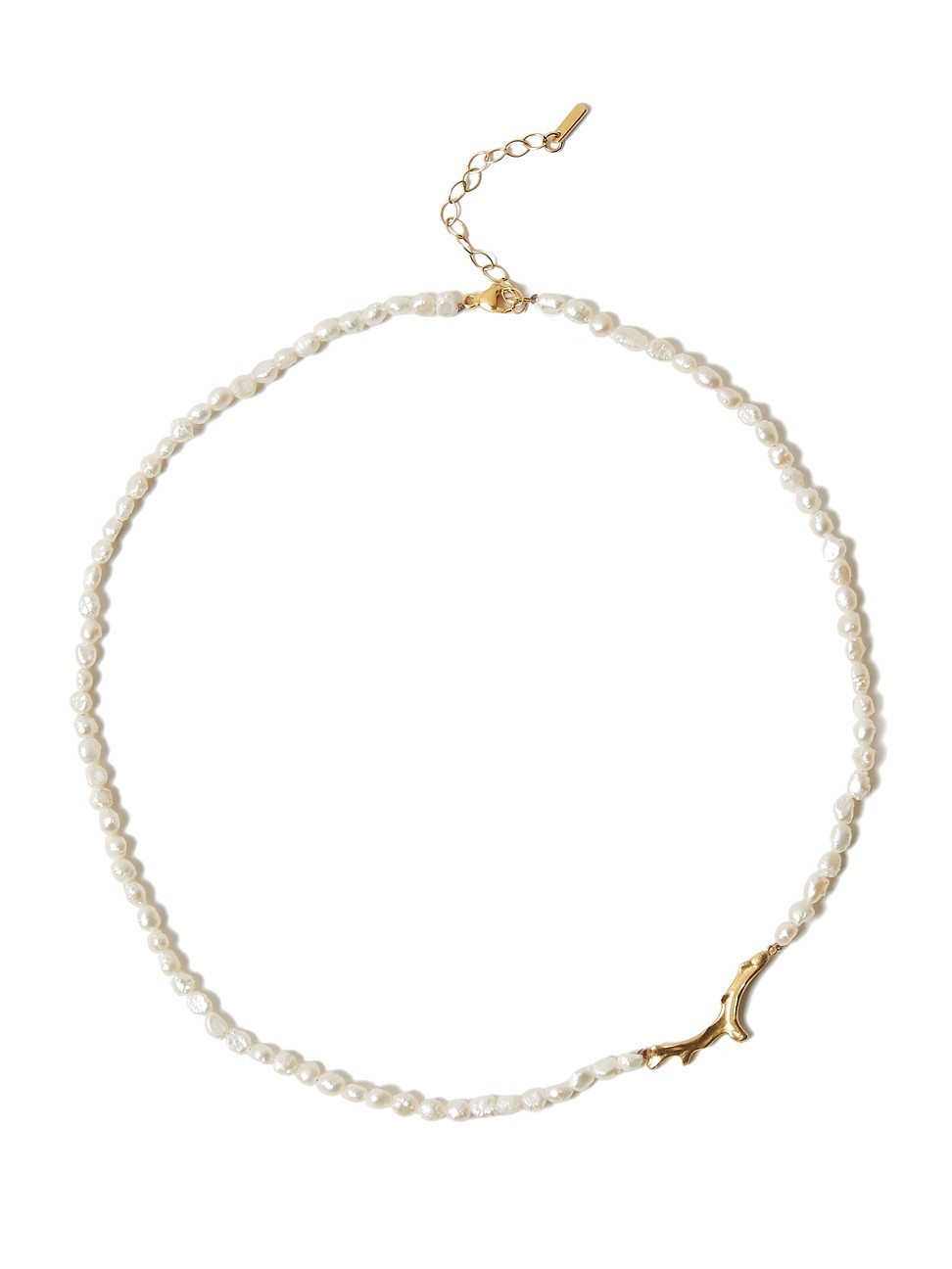 Women's 18K Gold-Plated & Gemstone Beaded Necklace - White Pearl | Saks Fifth Avenue