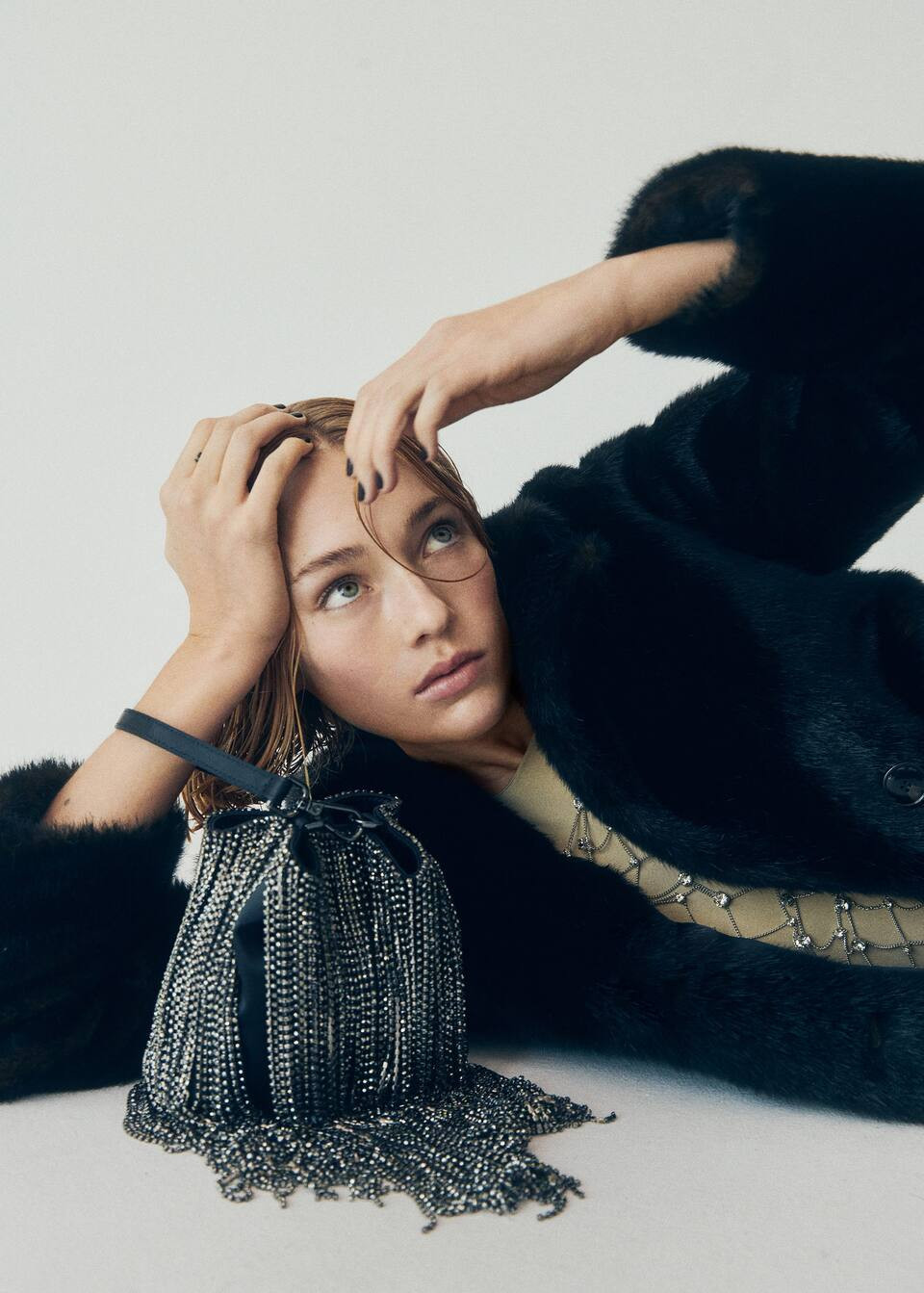 Crystal fringe bag -  Women | Mango United Kingdom | MANGO (UK)