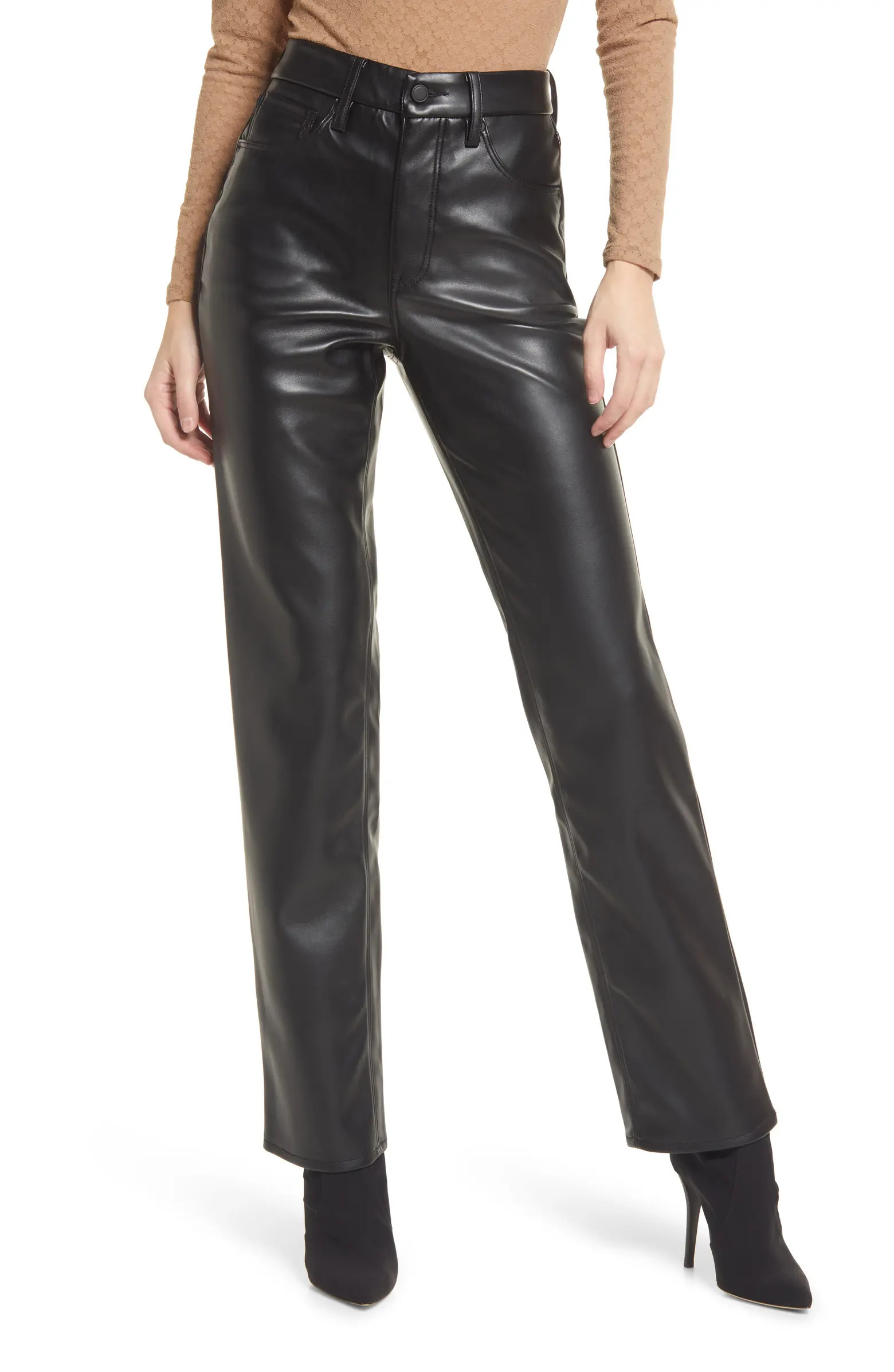 Better Than Leather Faux Leather Good Icon Pants | Nordstrom