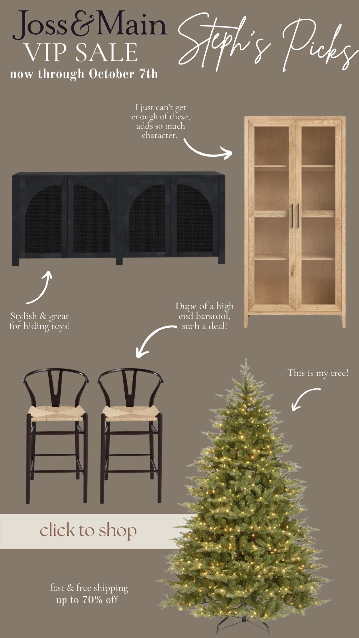 Ready for the holidays with these festive picks for a living room refresh- what are you going to snag in the sale? #jossandmainpartner #jossandmain @jossandmain