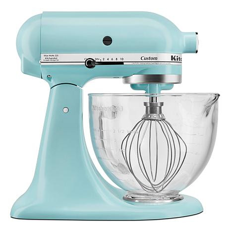 KitchenAid 5-Quart Stand Mixer with Glass Bowl and Flex Edge Beater | HSN