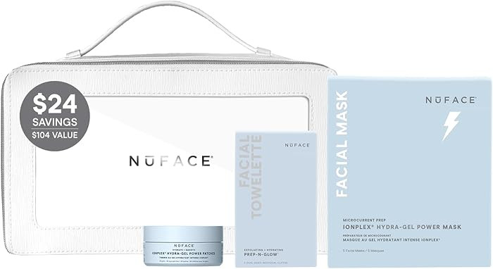 NuFACE Ultimate Glow Skincare Kit - Limited Edition Holiday Gift Set with Hydrogel Power Mask, Un... | Amazon (US)