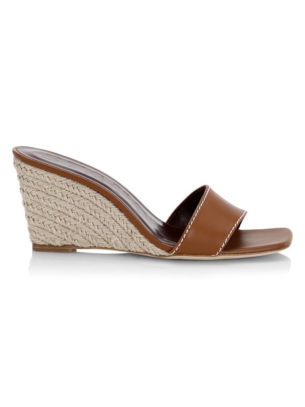 Women's Billie Leather Espadrille Wedge Sandals - Tan Natural - Size 8.5 | Saks Fifth Avenue
