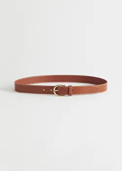 Croc Embossed Leather Belt | & Other Stories US