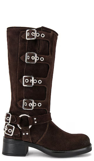 Brocks Boot in Chocolate Suede | Revolve Clothing (Global)