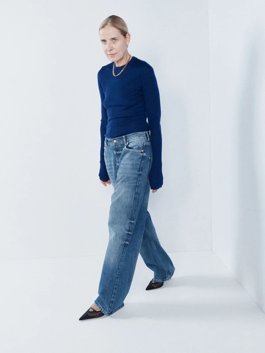 Drop organic-cotton-blend low-rise baggy jeans | Raey | Matches (US)