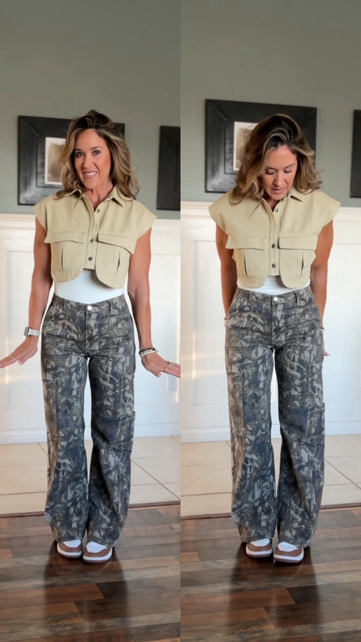 We’re in love with these $16.98 Walmart camo pants! I’m wearing a small. The top is Amazon, I’m wearing a medium. 

#LTKSaleAlert #LTKMidsize #LTKWorkwear