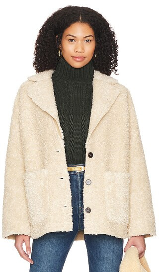 Willow Coat in Natural | Revolve Clothing (Global)