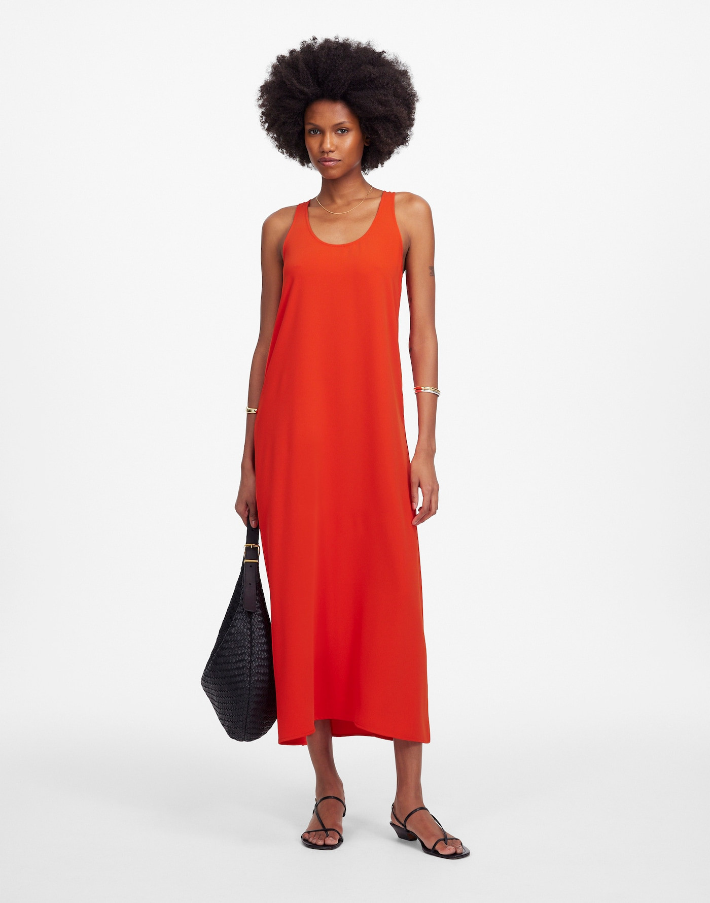 Sleeveless Scoopneck Midi Dress | Madewell | Madewell