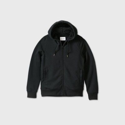 Men's Sherpa Lined Hooded Fleece Jacket - Goodfellow & Co™ | Target