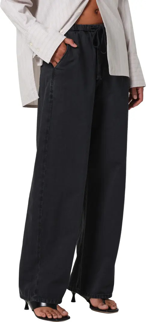 Aurora Pull-On Cotton & Hemp Pants | Nordstrom