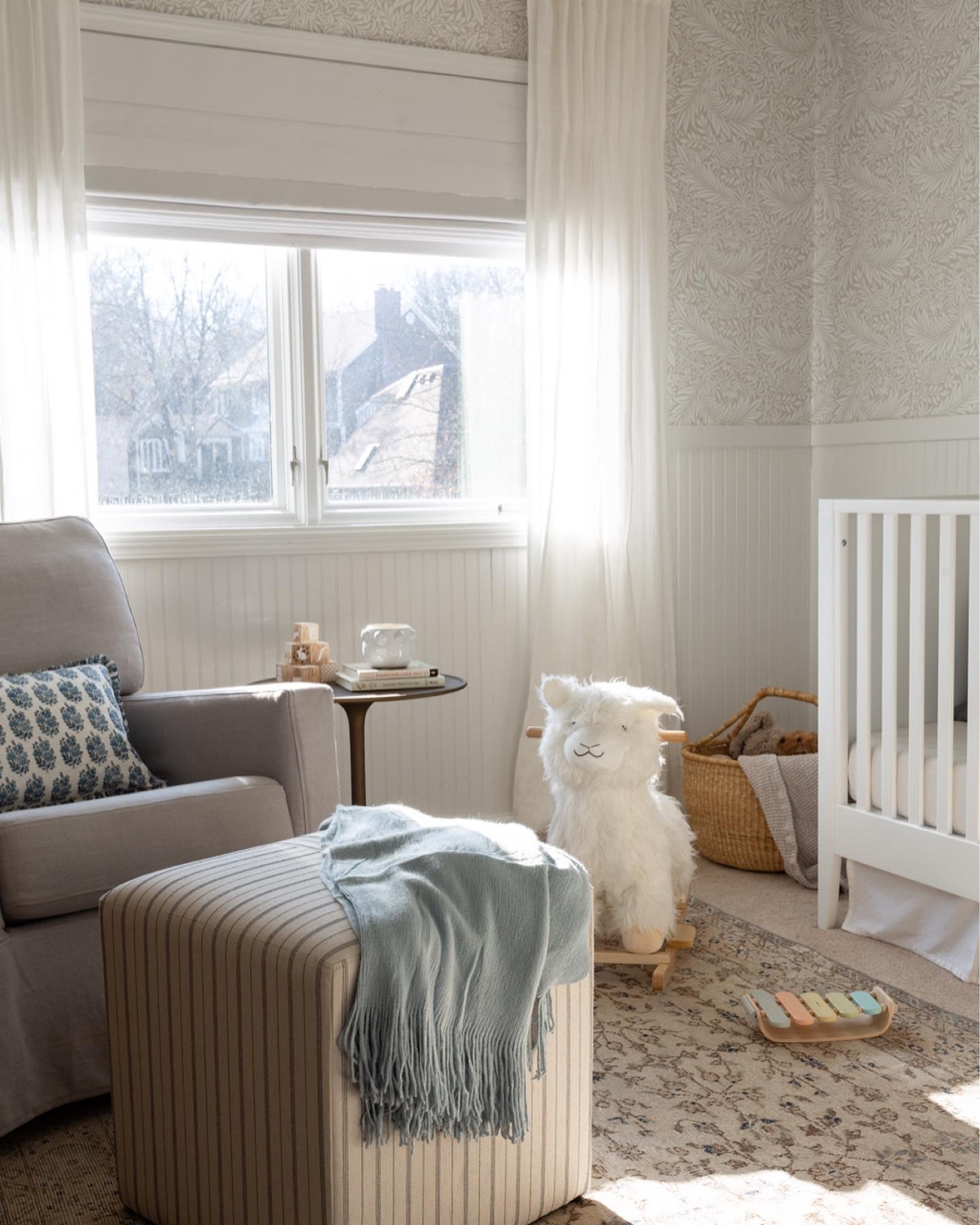 Nursery details, neutral nursery, wallpaper, girls room

#LTKSeasonal #LTKbaby #LTKhome