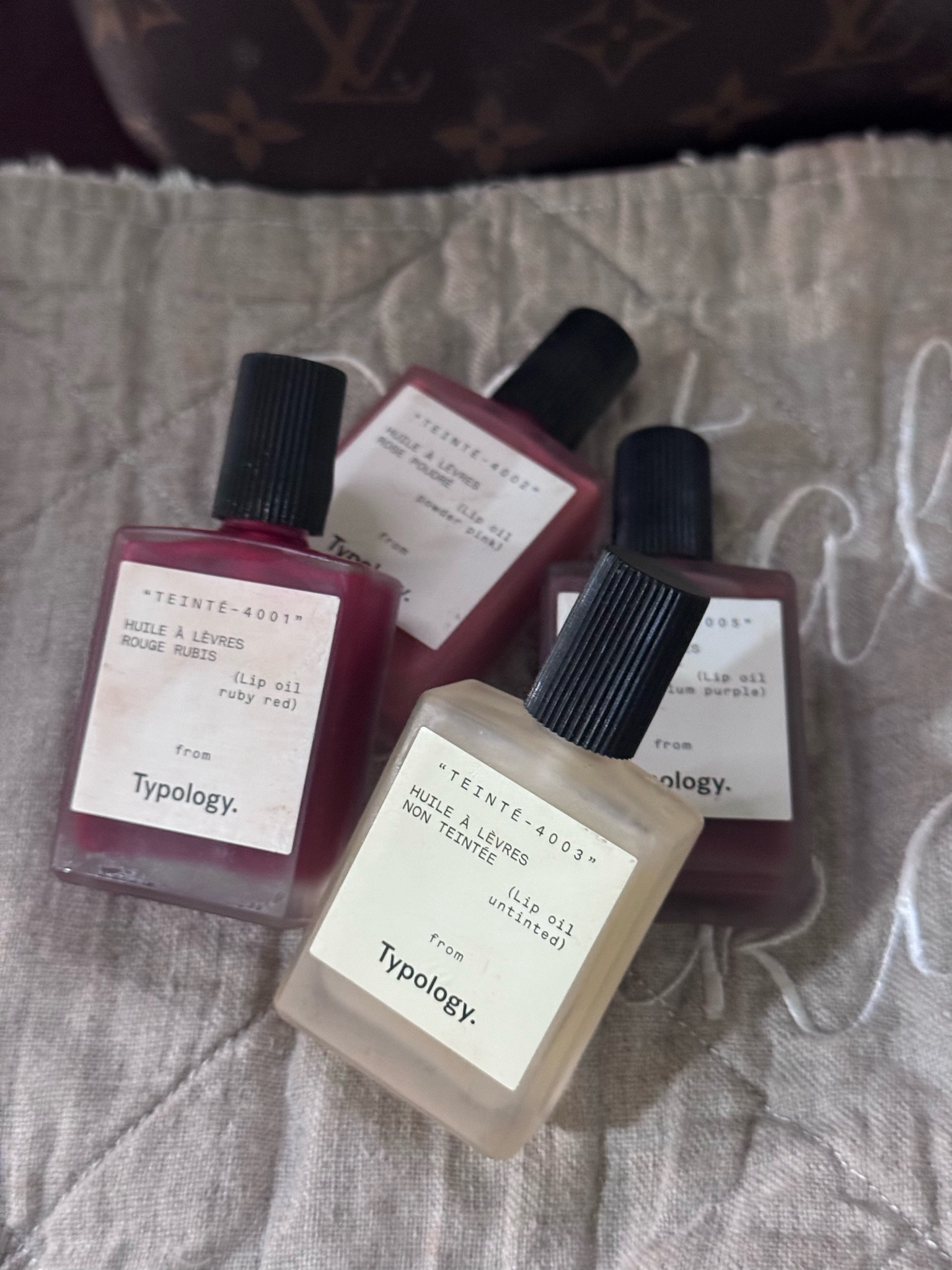 Tinted lip oil. The clear is a must, the red is a perfect addition to a little bit of red liner and it makes a pretty red with out being to bold. The natural shades are gorgeous. I’m a fan!