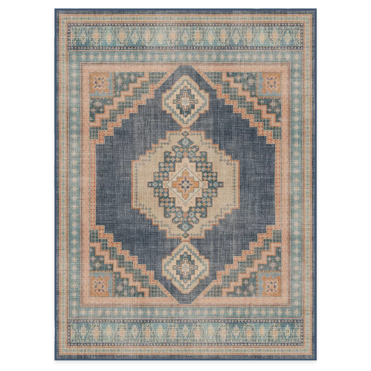 Ruggable Rayne Washable Bohemian Flatwoven Area Rug | Target