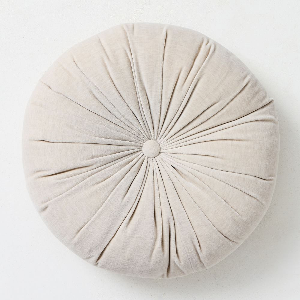 Classic Velvet Tufted Round Pillow | West Elm (US)